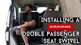 The T5 Project  Day 3  Installing a Kiravans Double Seat Swivel [upl. by Athena]