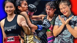 INSANE Women’s Kickboxing War 🥊😱 Stamp Fairtex vs Supergirl [upl. by Eolc]