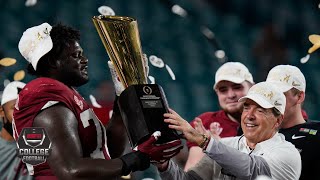 Alabamas 2021 College Football Playoff National Championship Game trophy presentation  ESPN [upl. by Liederman]