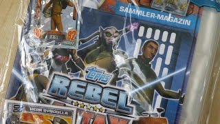 topps Star Wars Rebel Attax Sammelmappe Unboxing [upl. by Kusin317]