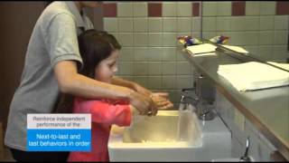 Chaining Hand Washing  Autism Therapy Video [upl. by Nemrak774]