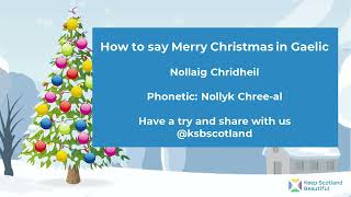 How to say Merry Christmas in Gaelic [upl. by Paulson]