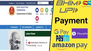 ssc payment by upissc payment through upissc chsl ka upi se payment kaise kare [upl. by Draude]