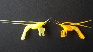 How To Make Straw Shrimp  Craft Tutorial [upl. by Haswell]