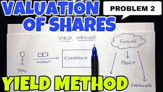 3 Valuation of Shares  Yield Value Method  Problem 2 By Saheb Academy  BCOM  BBA  CMA [upl. by Ramunni904]