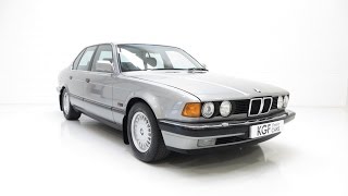 An Immaculate BMW E32 735i Auto with Full History and Just 55253 Miles from New SOLD [upl. by Alleinad893]