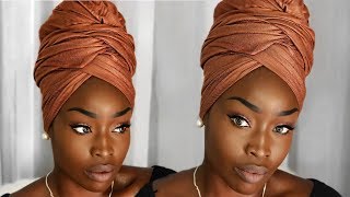 Easy Turban  Headwrap Tutorial [upl. by Eyssej]