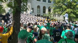 Notre Dame Fight Song on Steps  Purdue Game 918 [upl. by Oznol813]