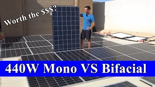 440W Mono Solar Panels VS 410W Bifacials Worth the extra cost [upl. by Konstantin]