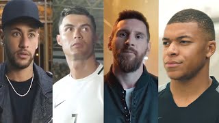 Cristiano Ronaldo●Lionel Messi●Neymar Jr●Mo Salah●Mbappe ● Best Commercial Compilation [upl. by Allehc192]