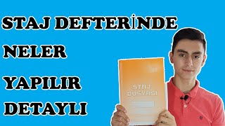 STAJ DEFTERİ 📒 NASIL DOLDURULUR DETAYLI ANLATIM ❗️❗️❗️ [upl. by Ahsel]