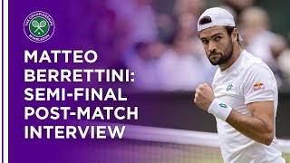 Matteo Berrettini SemiFinal PostMatch Interview  Wimbledon 2021 [upl. by Dannie]