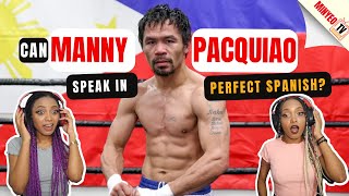 Latinas Reaction to Manny Pacquiao From the Philippines Speaking Spanish  Minyeo TV 🇩🇴 [upl. by Eelek]