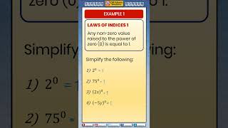 ▶️What is x0 Laws of Indices Rule of Powers Basic Algebra conceptsIGCSEAS Level Maths concepts [upl. by Geoff500]