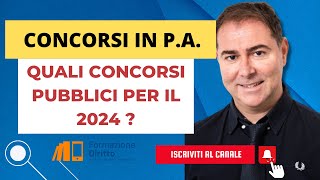 Quali concorsi pubblici per il 2024 [upl. by Alenoel]