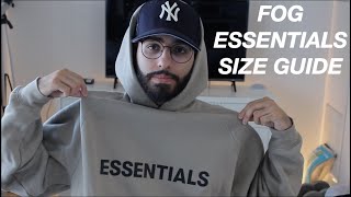 FEAR OF GOD ESSENTIALS SIZE GUIDE AND FIT [upl. by Hayne]