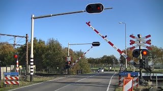 Spoorwegovergang Meppel  Dutch railroad crossing [upl. by Ule163]