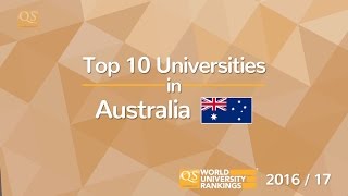 Top 10 Universities in Australia 201617 [upl. by Beebe]