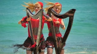 PIRATES of the CARIBBEAN Medley Harp Twins Electric Harp [upl. by Hankins]