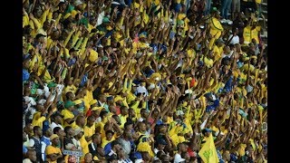 Sundowns players singing together with supporters [upl. by Benetta]