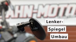 KTM 690 SMC Lenkerendenspiegel Shin Yo E Spiegel MontageAnleitung Tutorial [upl. by Yror709]