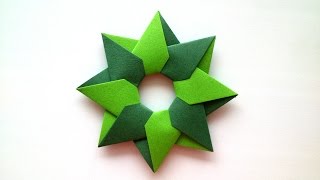 Robin Star of 8 details by Maria Sinayskaya  Origami Tutorial [upl. by Regan]