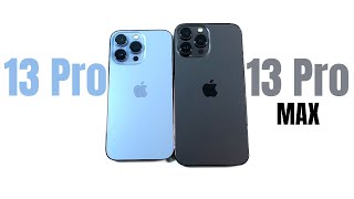 iPhone 13 Pro vs iPhone 13 Pro Max  A Year Later [upl. by Eniale462]