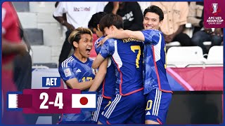 AFCU23  QFinal  Qatar 2  4 Japan [upl. by Blisse177]