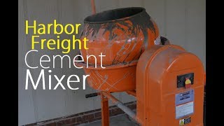 Harbor Freight Cement Mixer 35 Cubic Ft Test [upl. by Uol223]