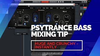 Psytrance Bass Mixing Trick  Instant HUGE and Crunchy Basslines [upl. by Rauscher]