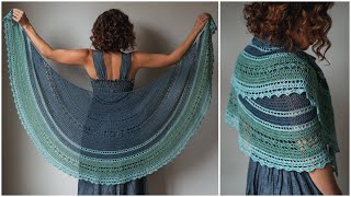 Simple and Elegant Crochet Shawl Pattern  Adalia [upl. by Gottfried]