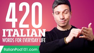 420 Italian Words for Everyday Life  Basic Vocabulary 21 [upl. by Onidranreb]