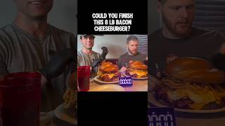 Impossible burger challenge shorts manvsfood burger foodchallenge viral EliLessig [upl. by Colner368]