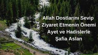 Allah Dostlarını Sevip Ziyaret Etmenin Önemi Ayet ve Hadislerle Şafia Arslan [upl. by Ylicic]