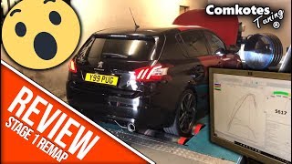 REVIEW Comkotes Tuning Stage 1 Remap for Peugeot 308 GTi [upl. by Pasol]