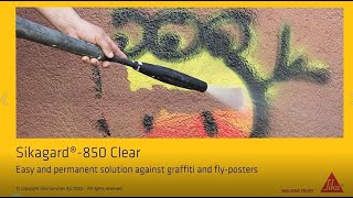 Permanent Antigraffiti Coating How to Apply Sikagard®850 Clear [upl. by Stevenson]