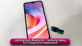 Lightning Quick Repairs 21  Samsung Galaxy A12 Charging Port Replacement [upl. by Duma46]