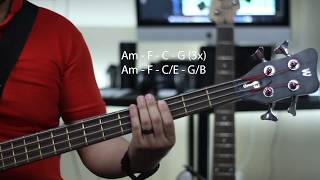 Hallelujah by Bamboo Part 2 BASS TAB plus video tutorial [upl. by Namqul]