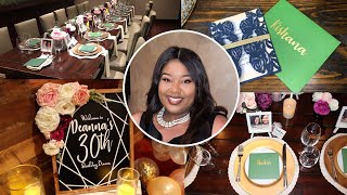 Diy Birthday centerpieces favors amp balloon garland rustic chic30th Bday ideascricut tutorials [upl. by Arrehs430]