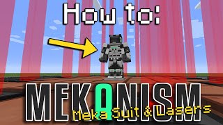 How to Mekanism  MekaSuit and Lasers Minecraft 1165 [upl. by Lauryn]