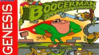 Boogerman A Pick and Flick Adventure Game Review Genesis [upl. by Lonyer638]