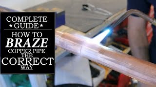 How To Silver Solder Braze a Copper Pipe AC Line Repair  GOT2LEARN [upl. by Blinni]