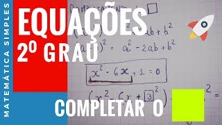 Completar o quadrado de uma equação do 2° grau 9ºANO [upl. by Hanavas]