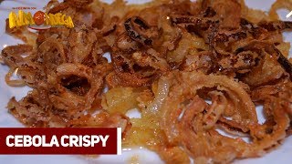 COMO FAZER CEBOLA CRISPY  cebola frita crocante [upl. by Aoniak]