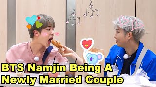 BTS Namjin Being A Newly Married Couple [upl. by Ahsitil755]