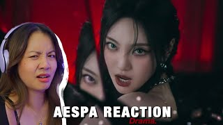 RETIRED DANCER REACTS TO— AESPA quotDramaquot MV [upl. by Salem552]