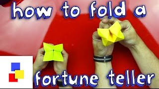 How To Fold A Fortune Teller [upl. by Corabella926]