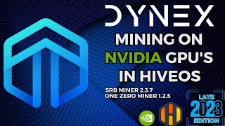 Ultimate Dynex DNX GPU Mining Guide  DynexSolve  NVIDIA  HiveOS [upl. by Natsud]