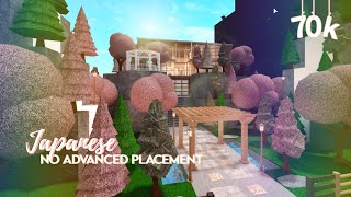 ROBLOX  Bloxburg 70K Modern Japanese Family Hillside House  No Advanced Placement  Build amp Tour [upl. by Eberhart269]