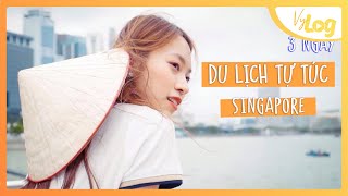 Du lịch Singapore Tự Túc thì nên đi đâu Lần đầu Thử làm Travel Vlogger  Khánh Vy [upl. by Rovelli]